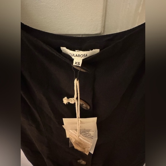 Tularosa Black Midi Dress with Button Detail… NWT​ - Picture 4 of 4